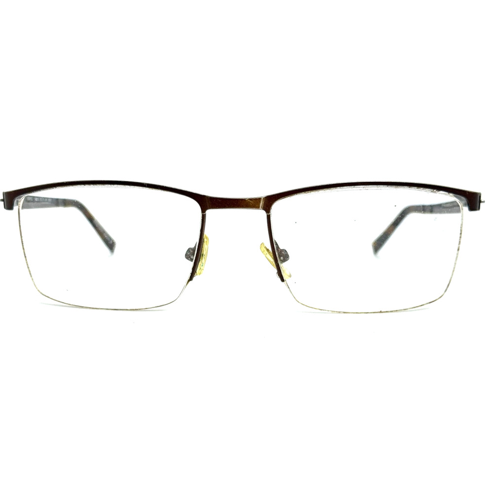 Morel Lightec 30042L MG08 Eyeglasses Men's Brown Tortoise Semi‎ Rim 20883